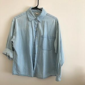 I Love H81 Chambray Button Down top